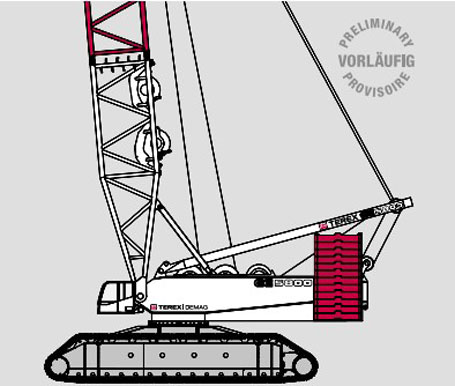 特雷克斯CC 5800履帶式起重機(jī)