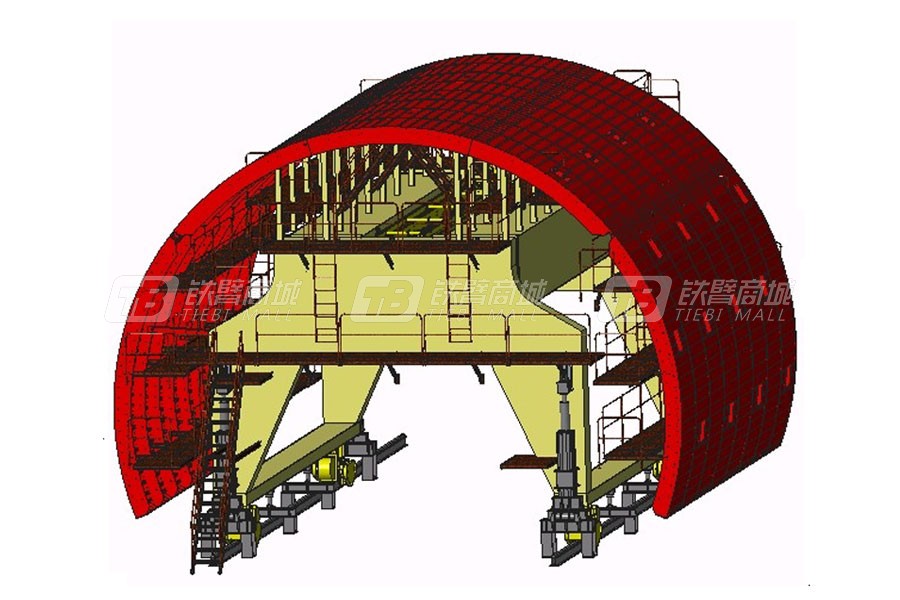 鐵建重工數(shù)字化襯砌臺車