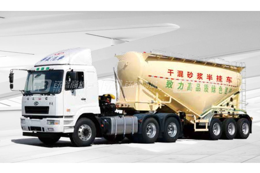 華菱星馬AH9401GXHLB干混砂漿半掛運(yùn)輸車(chē)