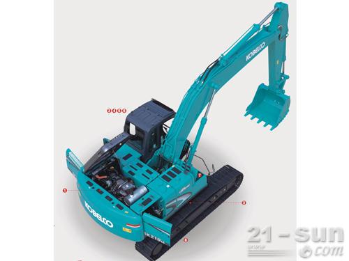 神鋼SK210LC-8挖掘機(jī)機(jī)型展示外觀圖